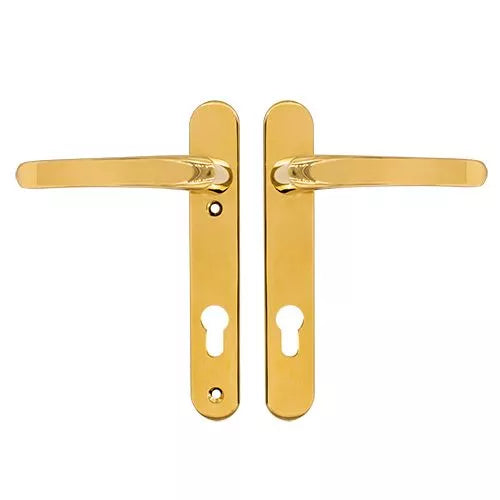 Lever Lever UPVC Multipoint Door Handles - 92mm PZ Sprung 122mm Screw Centres