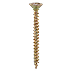 Solo Chipboard & Woodscrews - PZ - Double Countersunk - Yellow
